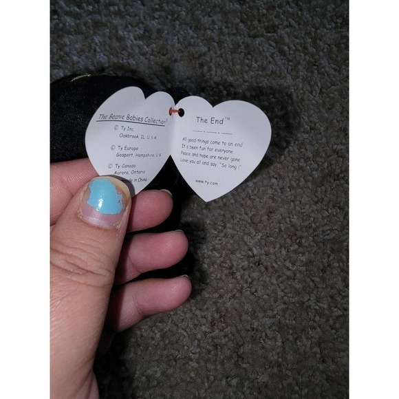 Ty Beanie Baby The End 1999 Y2k Millennium Teddy Bear - Picture 6 of 6
